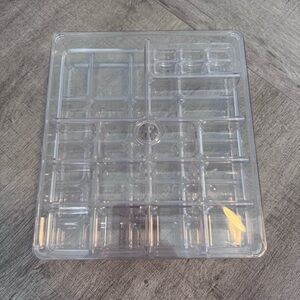 iDesign Linus Plastic Jewelry Organizer Tray set of 3 pieces, clear